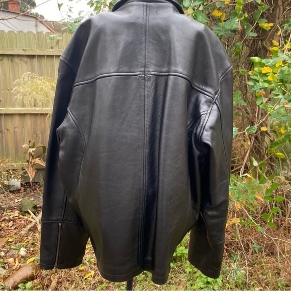 Sea Dream Black Genuine Leather Coat with Removable Thinsulate Liner - Picture 7 of 16